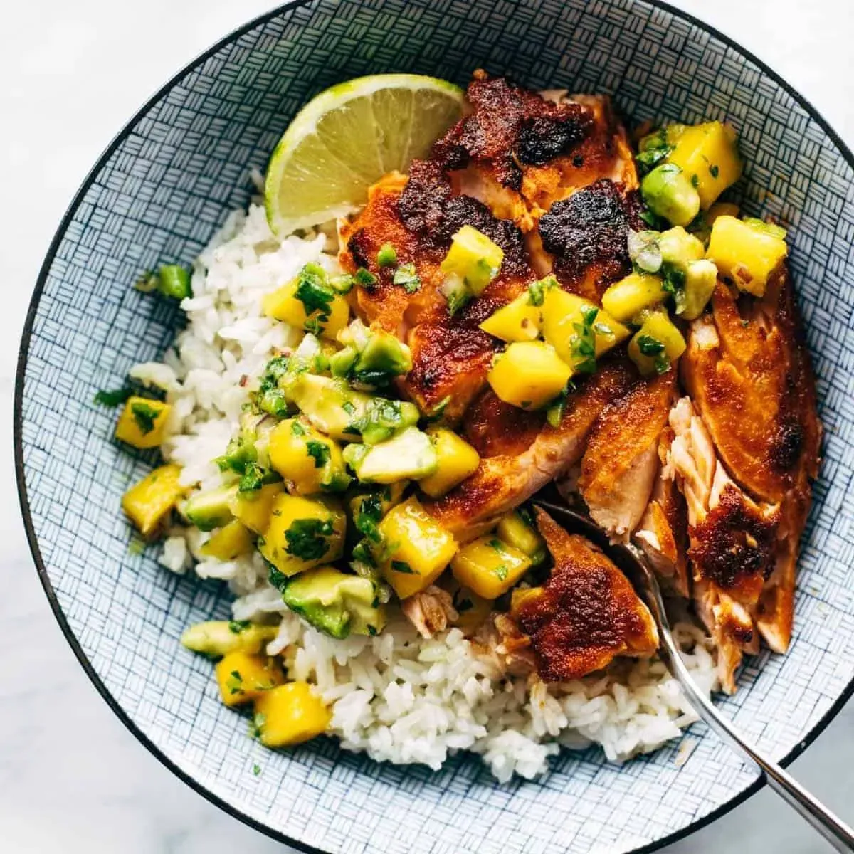 BBQ Salmon Bowls