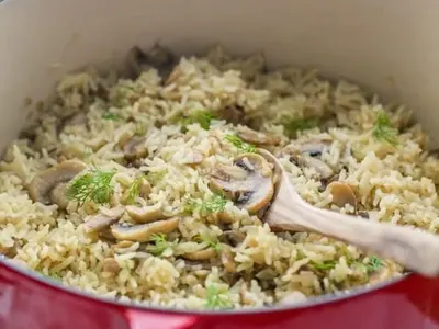 Mushroom Rice Pilaf
