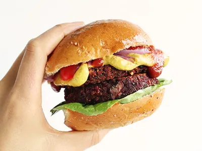 Black Bean Beet Burgers