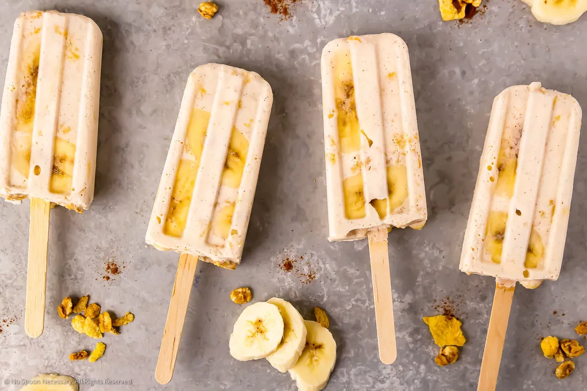 Banana Yogurt Popsicles