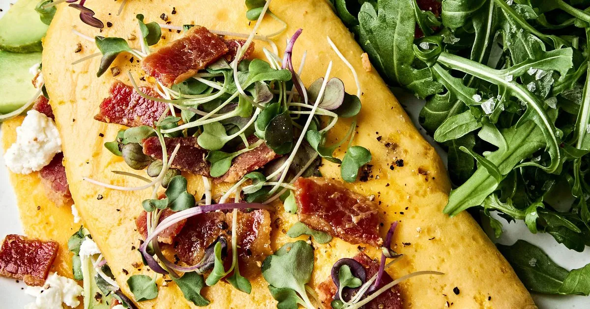 Goat Cheese Bacon Omelet