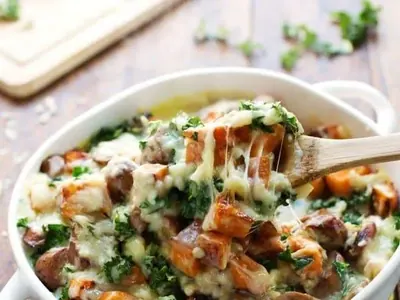 Sweet Potato Sausage Bake