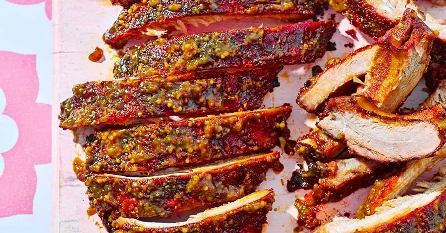 Mustard Glazed Pork Ribs