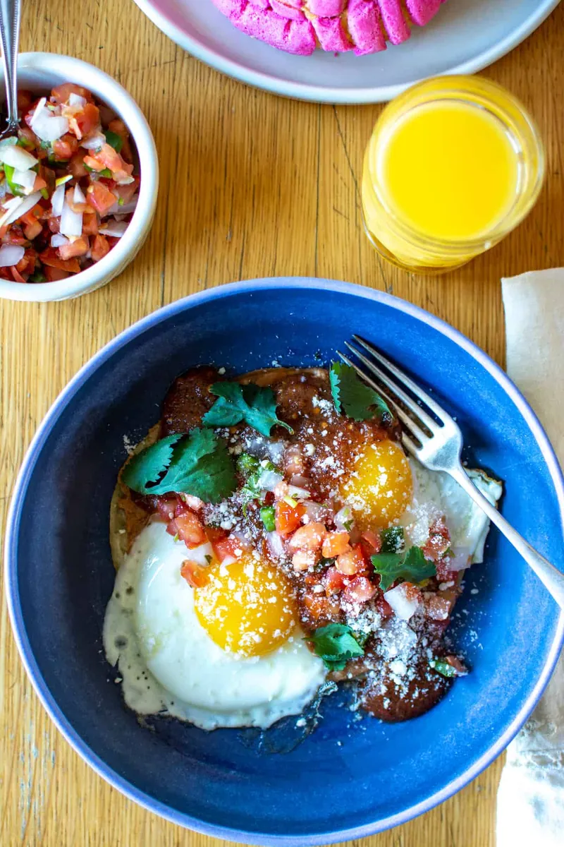 Huevos Rancheros with eggs