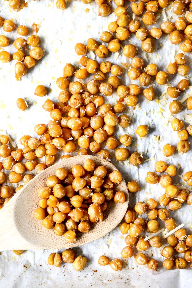 Roasted Parmesan Chickpeas