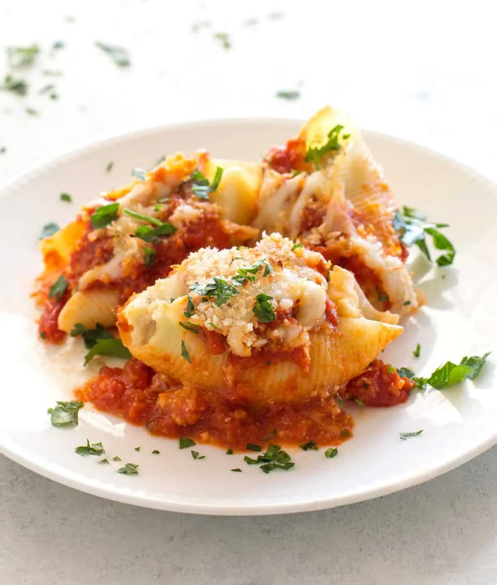 Chicken Parmesan Stuffed Shells