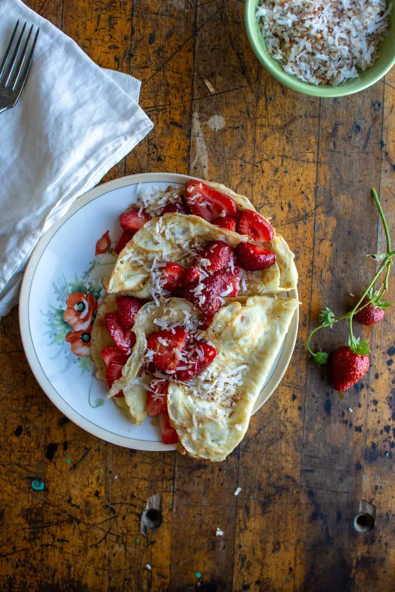 Coconut Milk Crepes