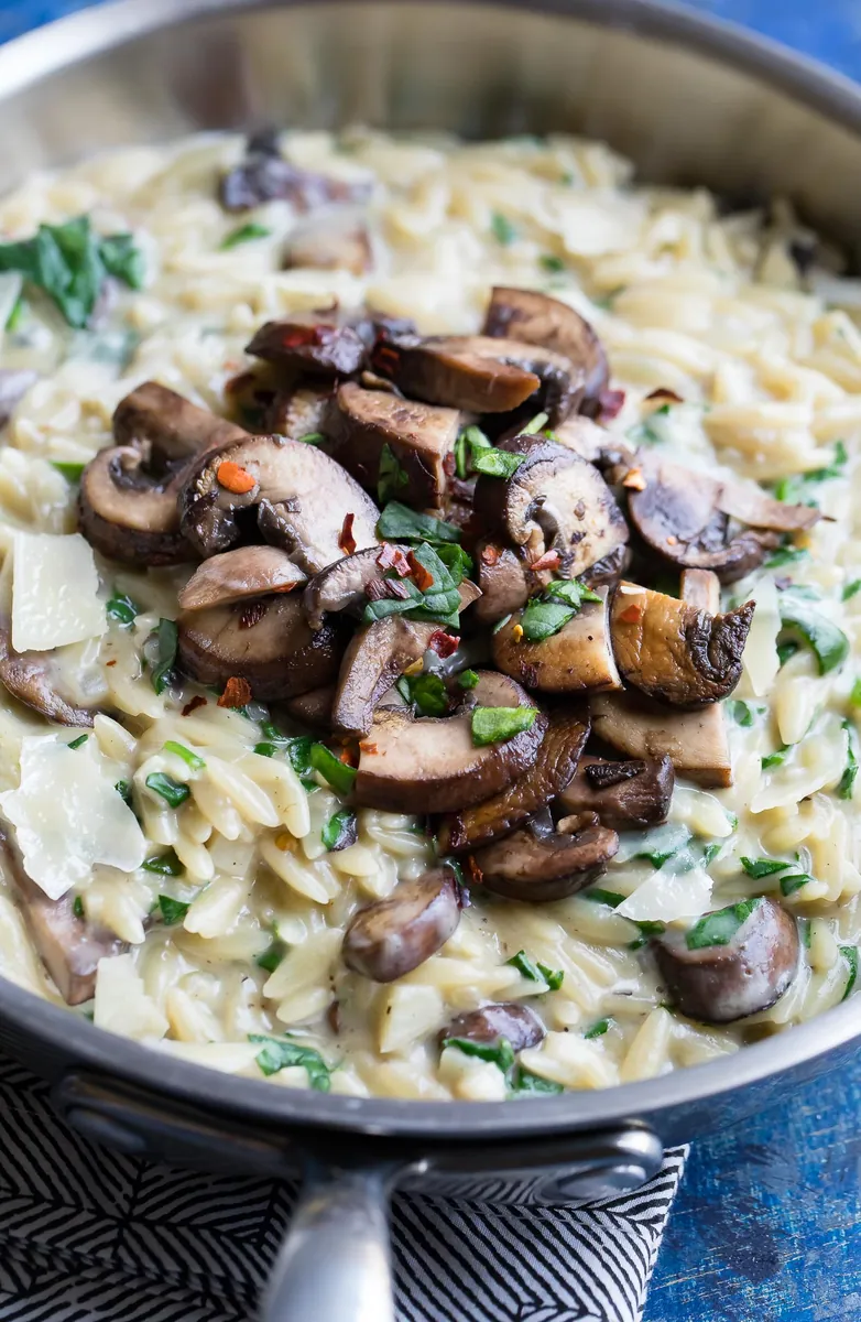 Creamy Mushroom Orzo