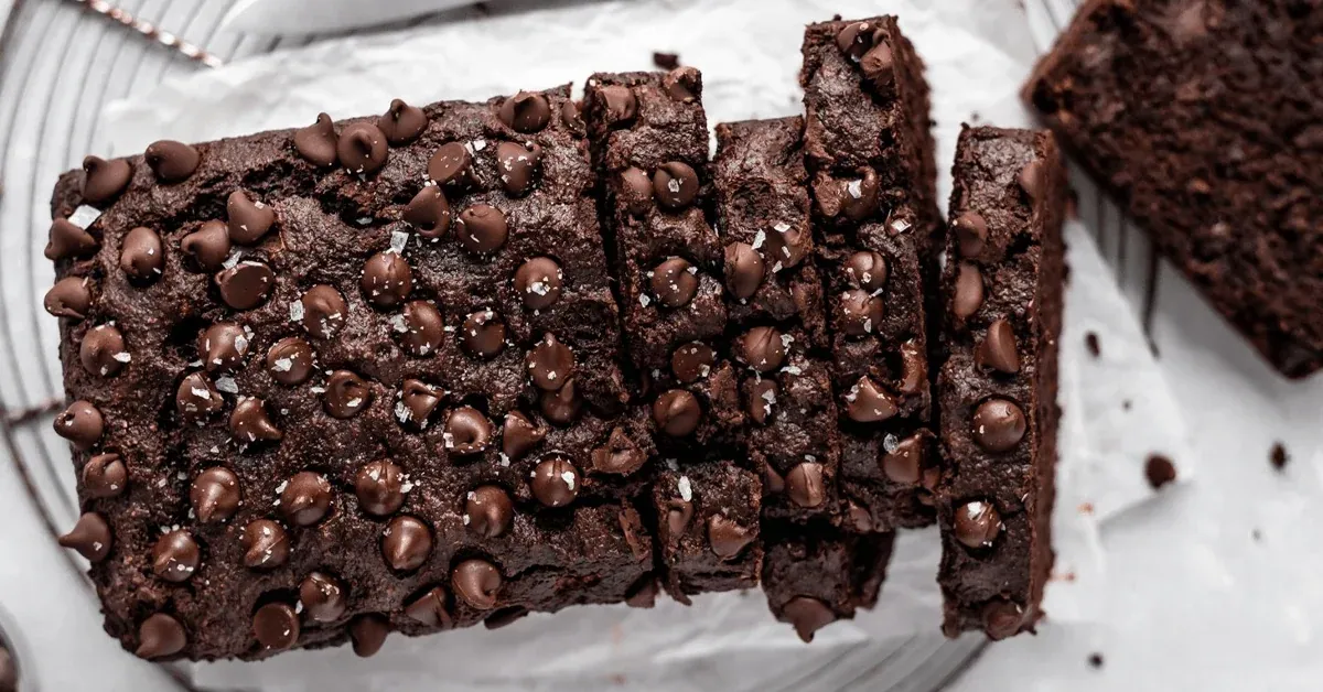 Chocolate Banana Bread with eggs