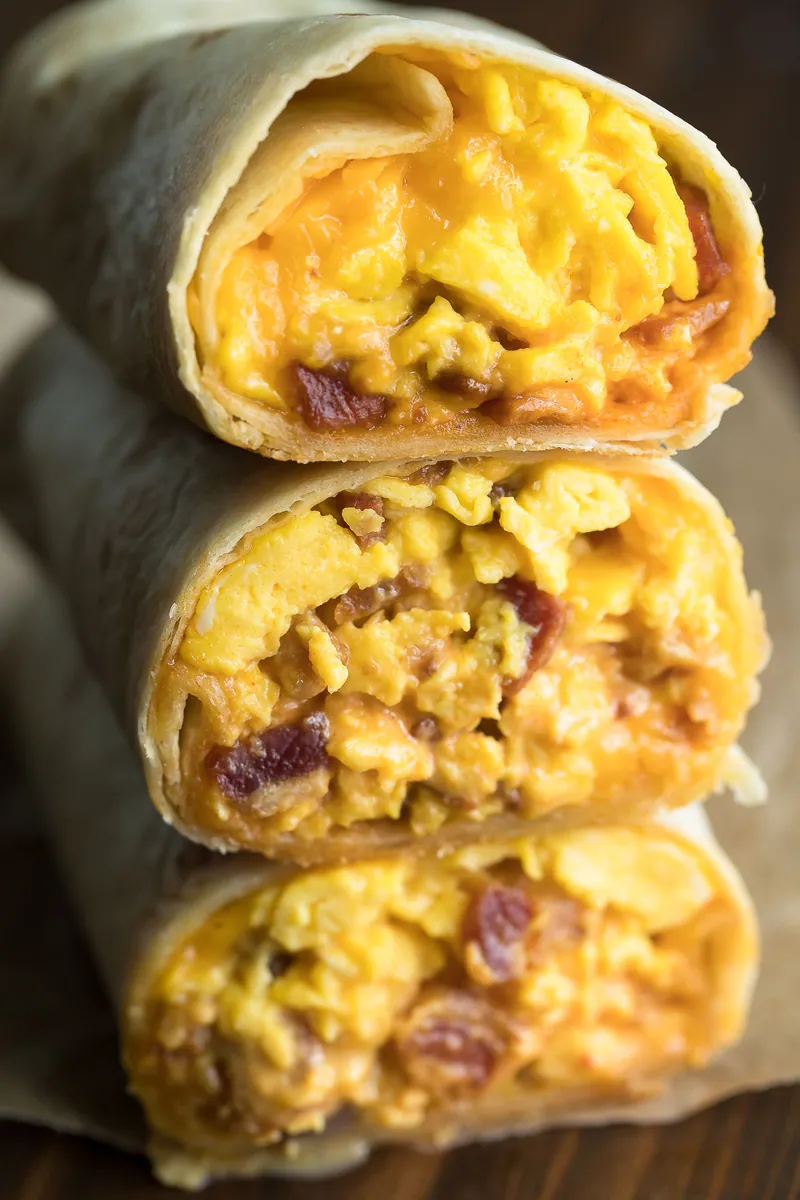 Bacon Breakfast Burritos