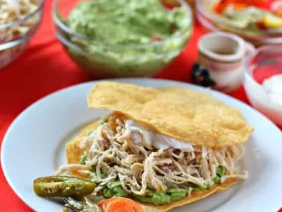 Chicken Tostadas