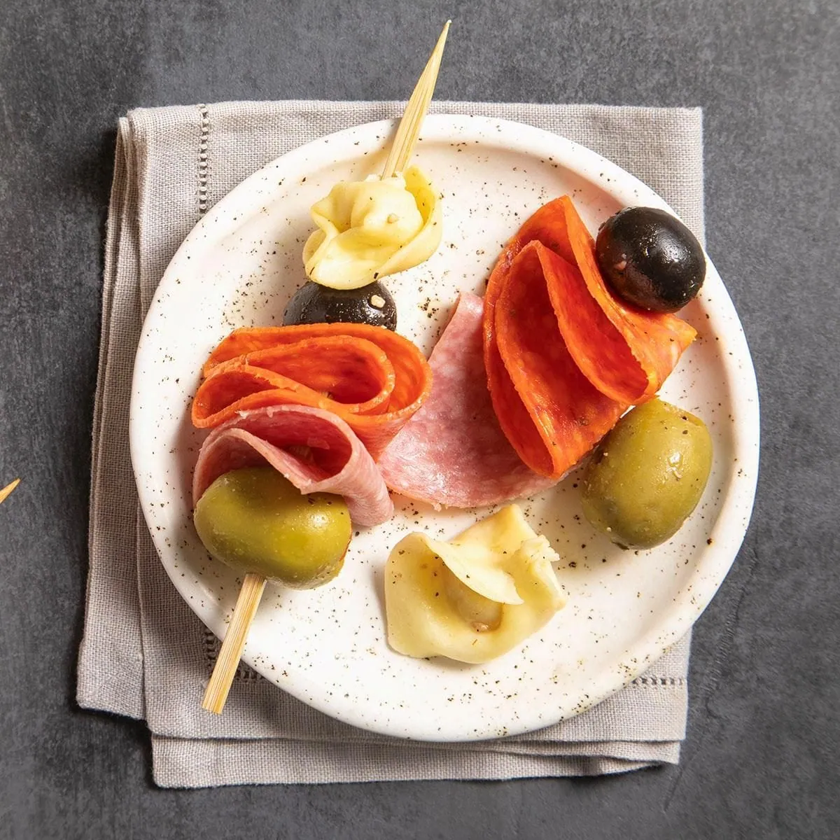 Antipasto Tortellini Skewers