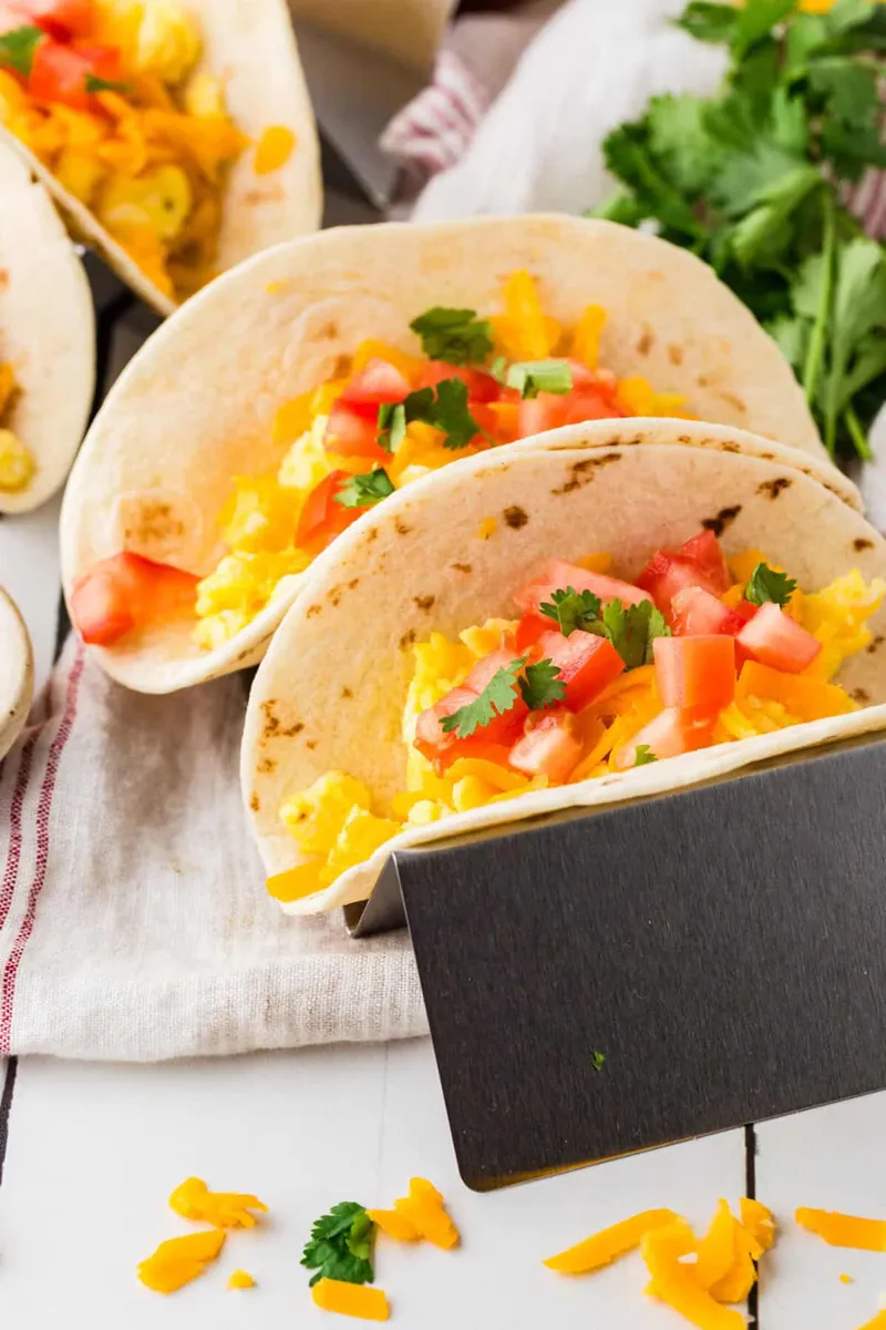 Breakfast Tacos with eggs