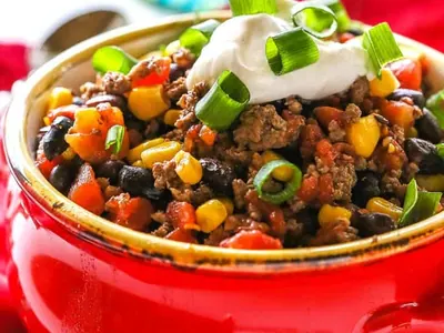 Spicy Beef Black Bean Chili