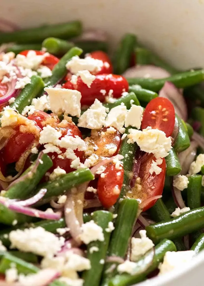 Green Bean Tomato Feta Salad