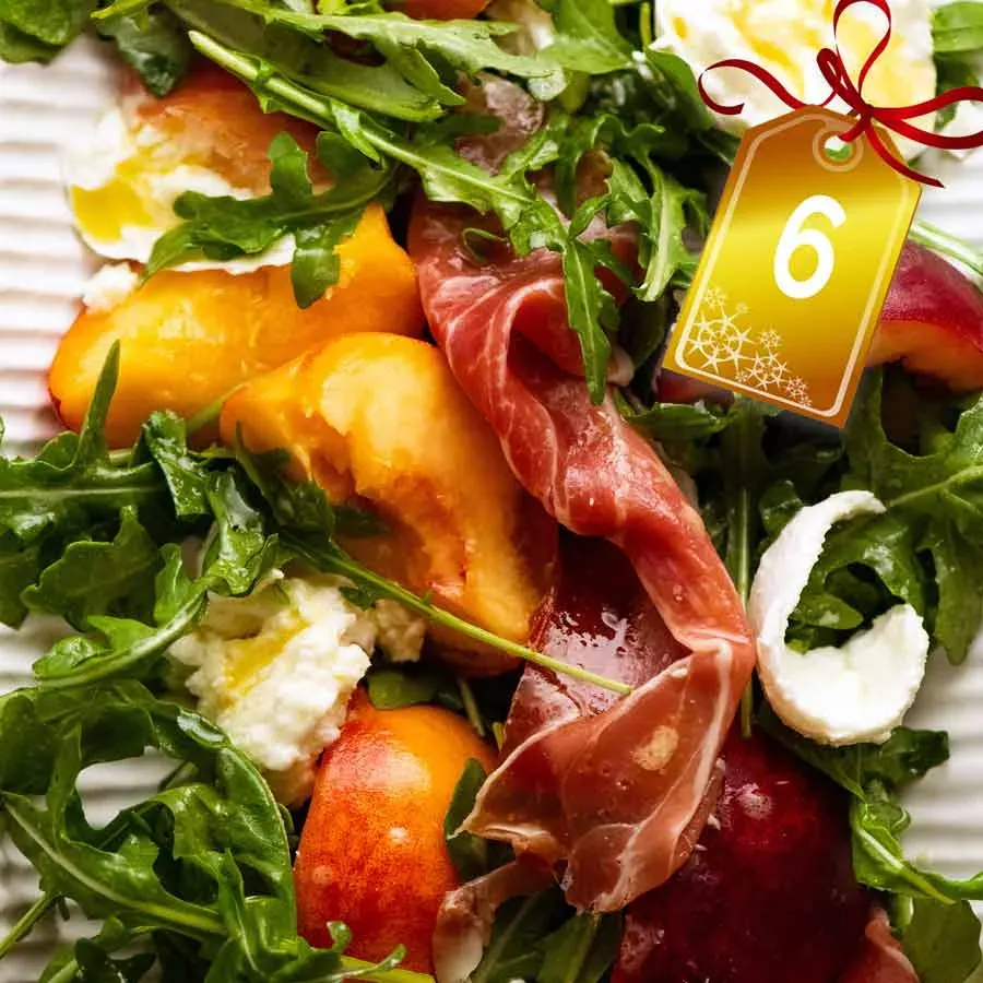 Peach Arugula Salad