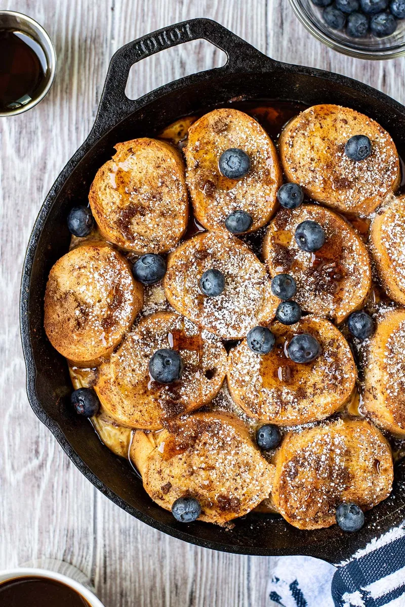 Baked French Toast with bagels