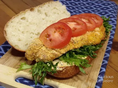 Baked Catfish Po'Boy