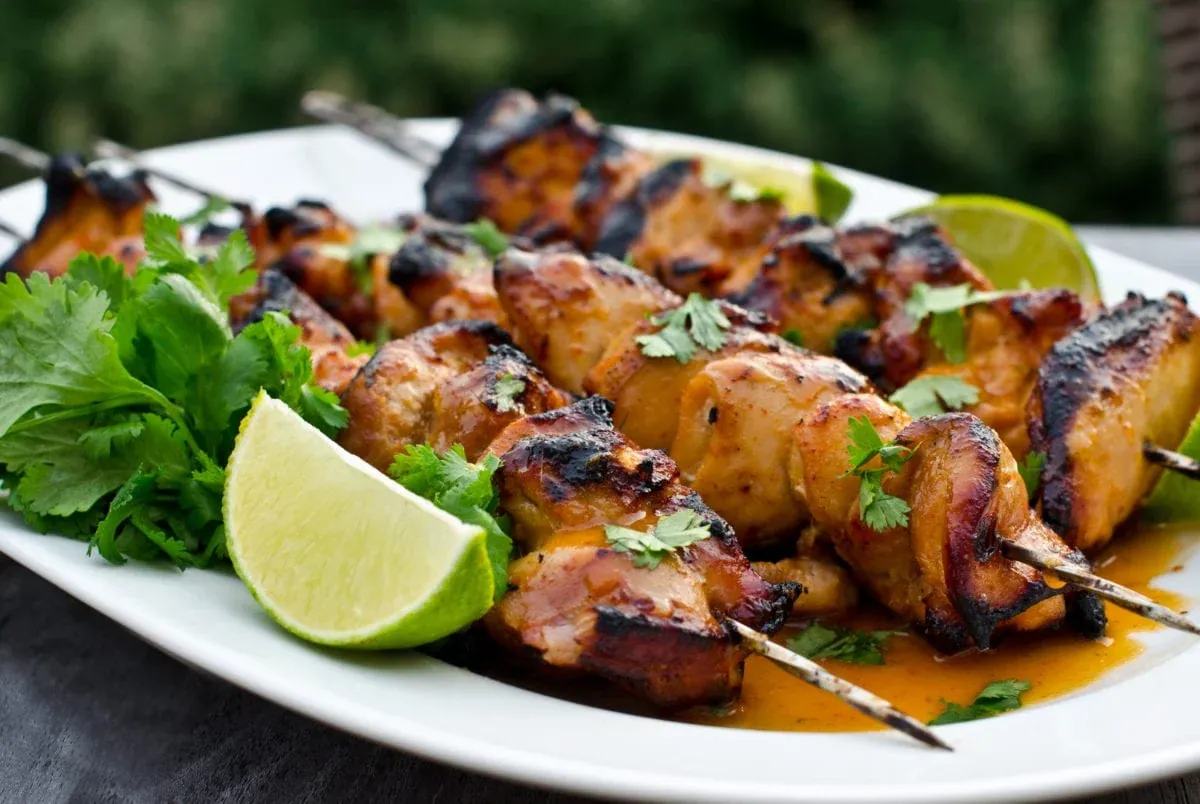 Honey Lime Chicken Skewers