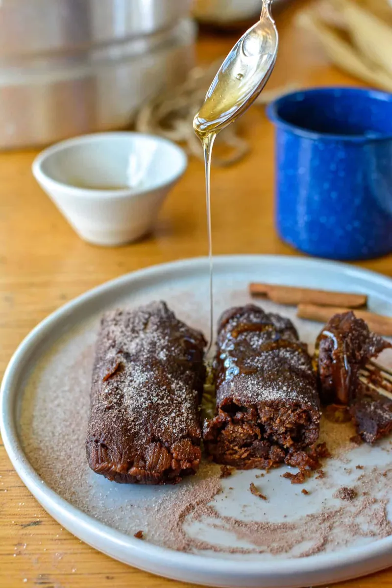 Mexican Chocolate Sweet Tamales