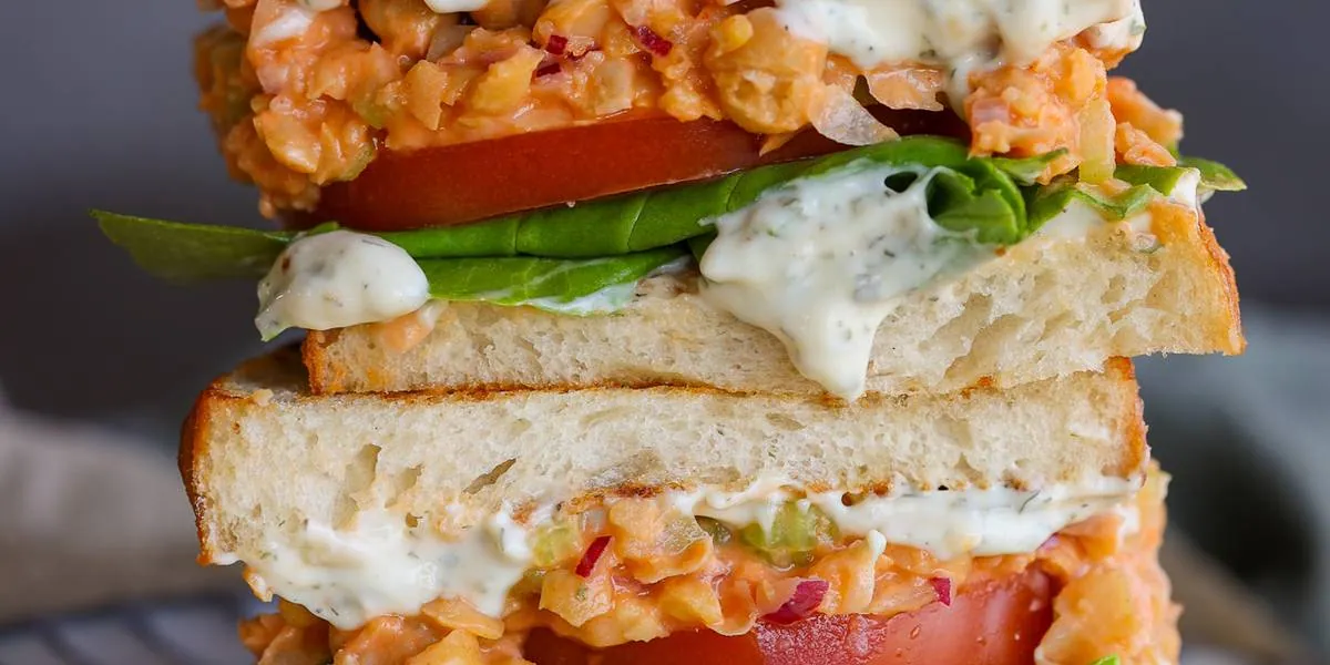 Buffalo Chickpea Sandwiches