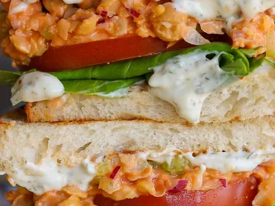 Buffalo Chickpea Sandwiches