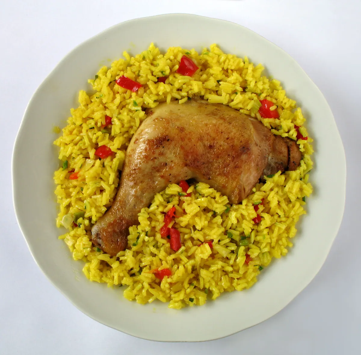 Arroz con Pollo with broth