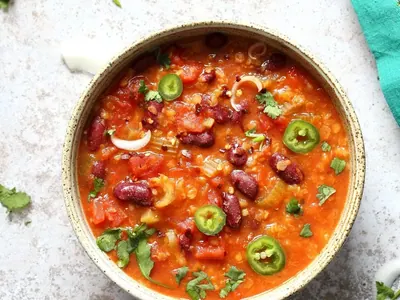 Instant Pot Red Lentil Chili