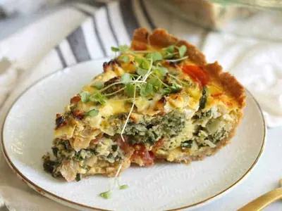 Mediterranean Vegetable Quiche