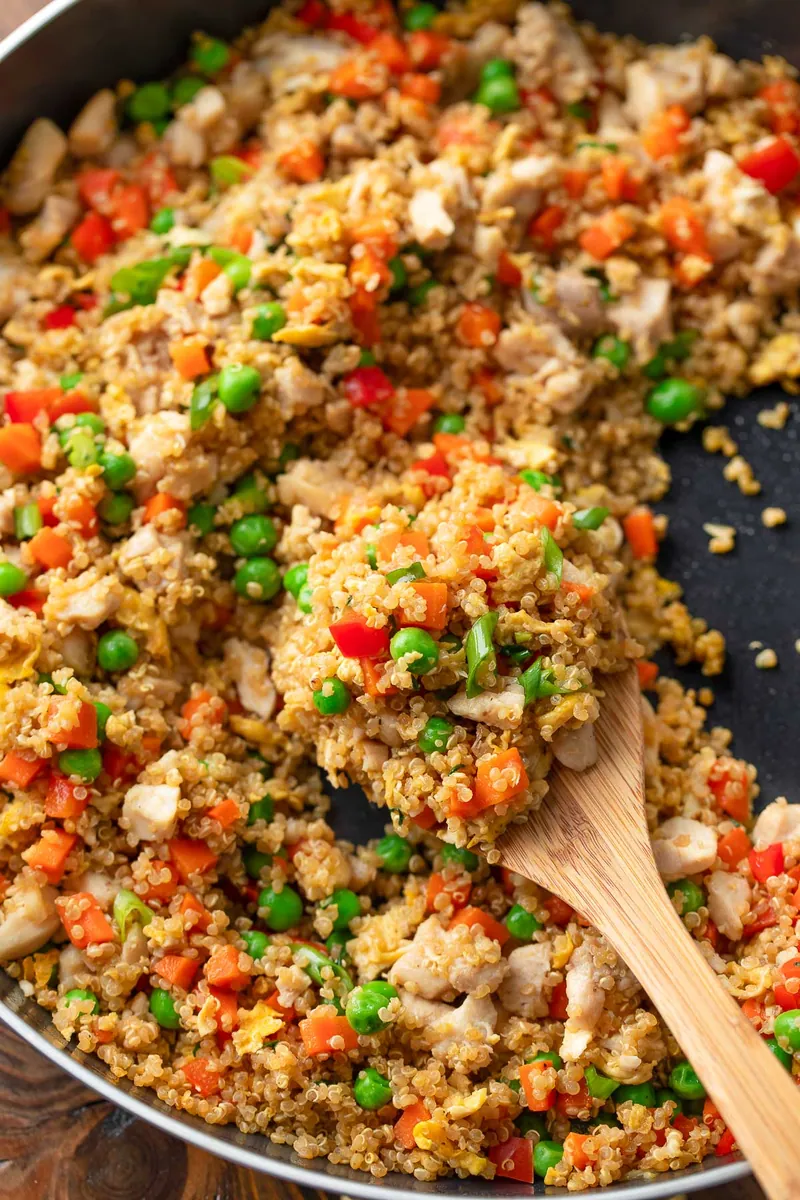 Chicken Quinoa Fried Rice