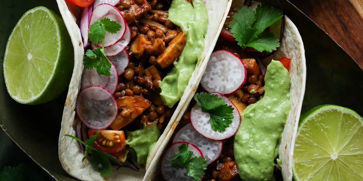 Mushroom Lentil Tacos