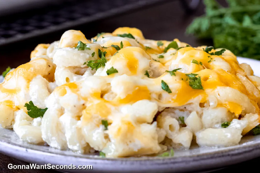 Baked Macaroni and Cheese with heavy cream