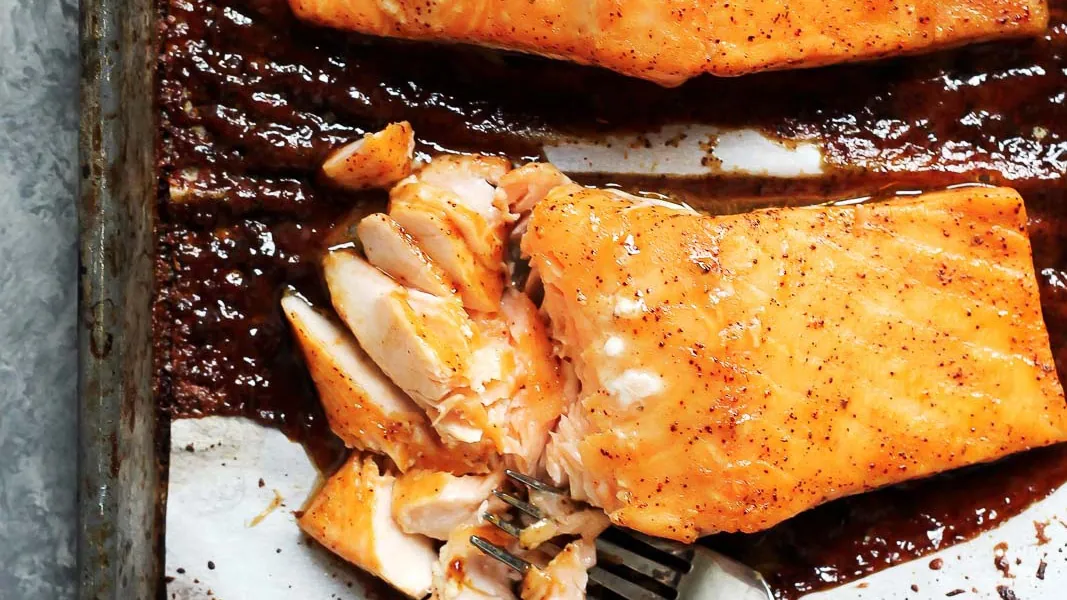 Spicy Maple Glazed Salmon