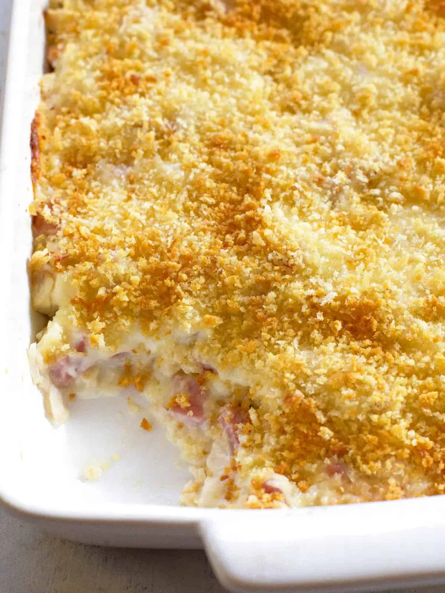 Chicken Cordon Bleu Casserole with ham