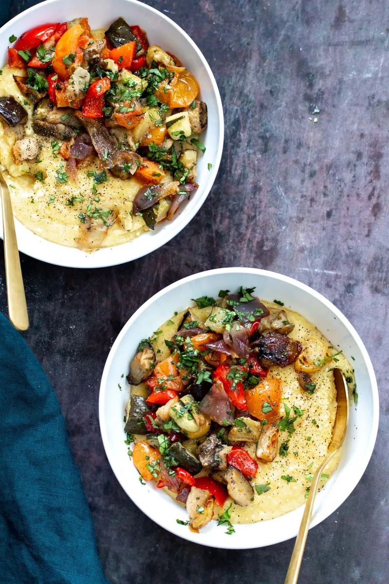 Sheet Pan Ratatouille Polenta