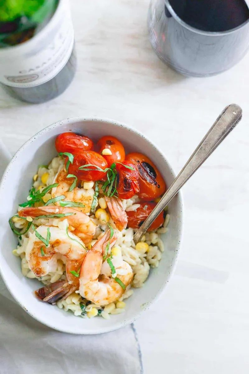 Brown Butter Shrimp Orzo