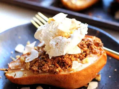 Stuffed Pear Crisp