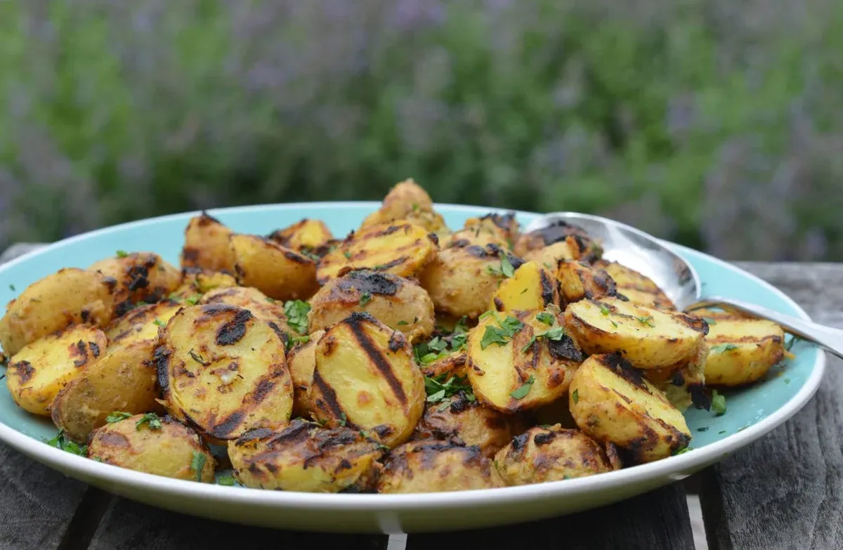 Grilled Dijon Herb Potatoes