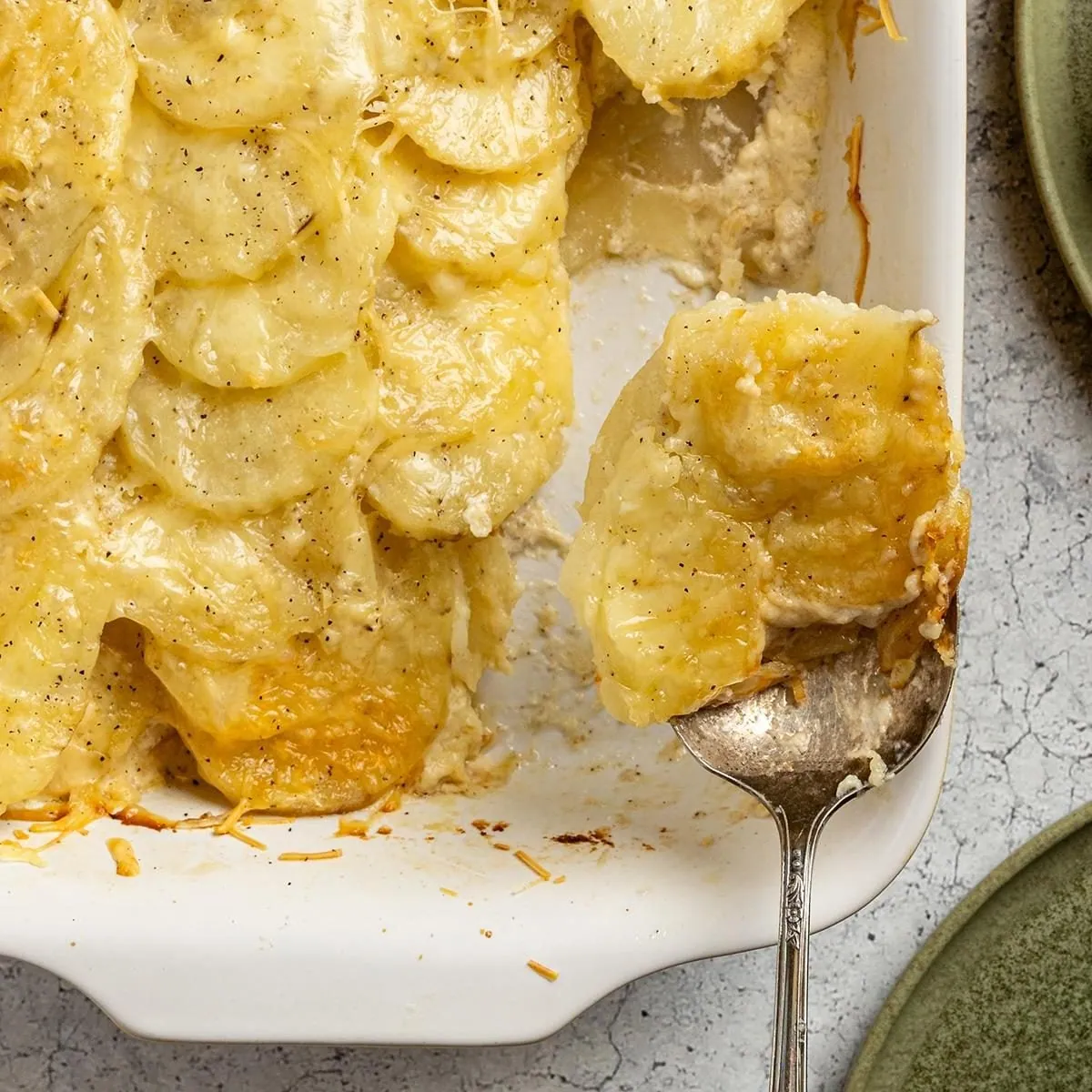Scalloped Potatoes with heavy cream