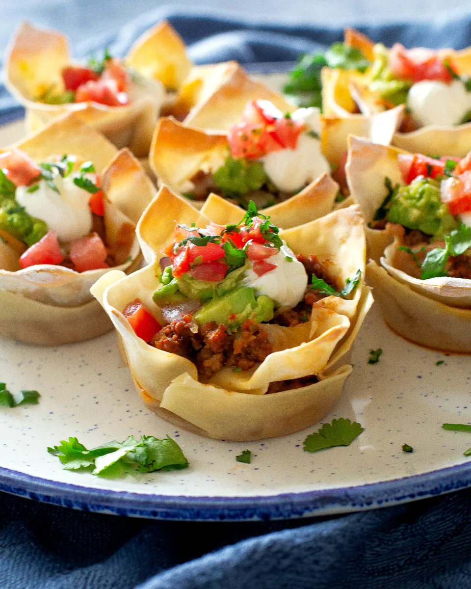Ground Beef Taco Cups