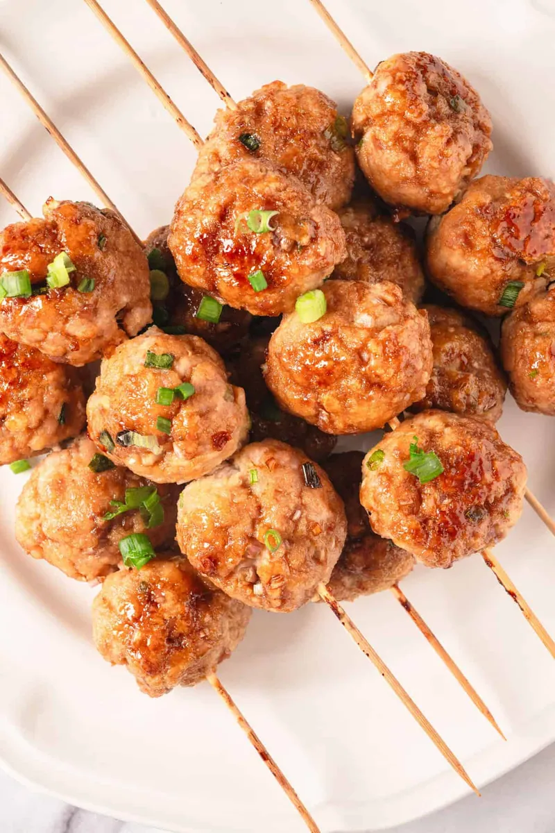 Chicken Tsukune Skewers