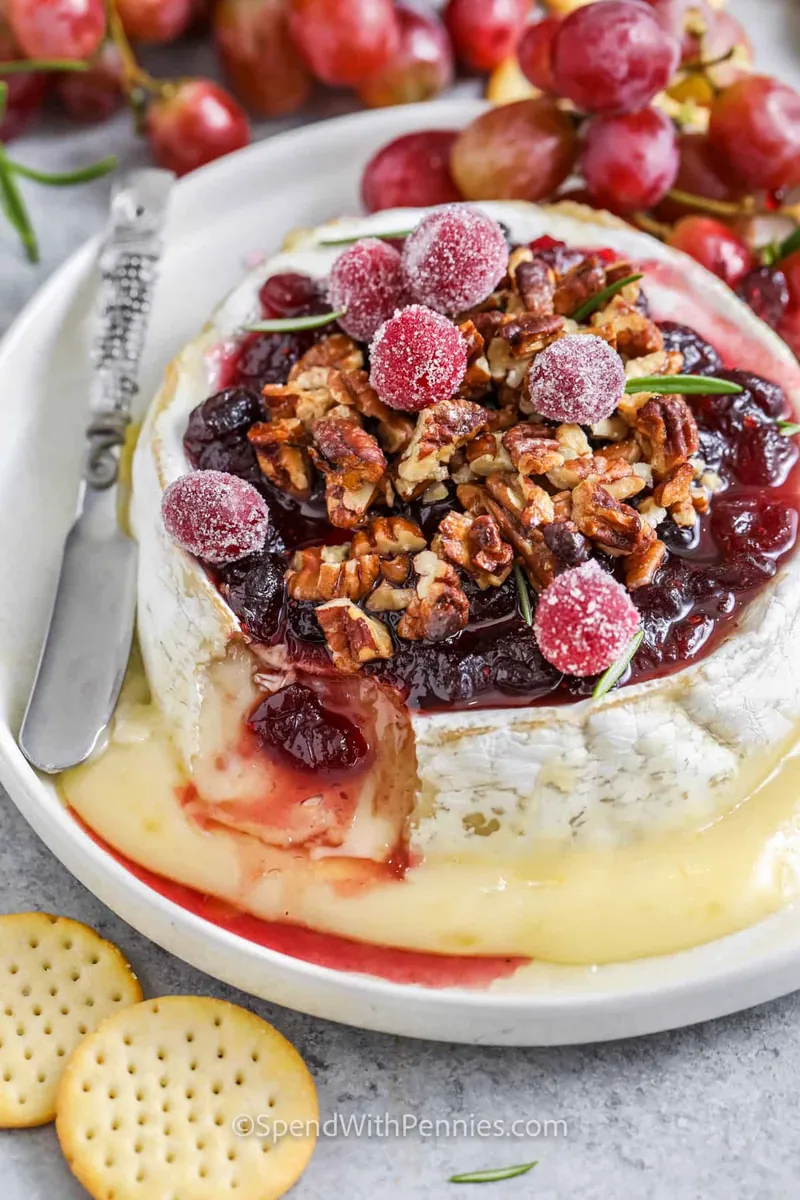 Baked Brie with Cranberries