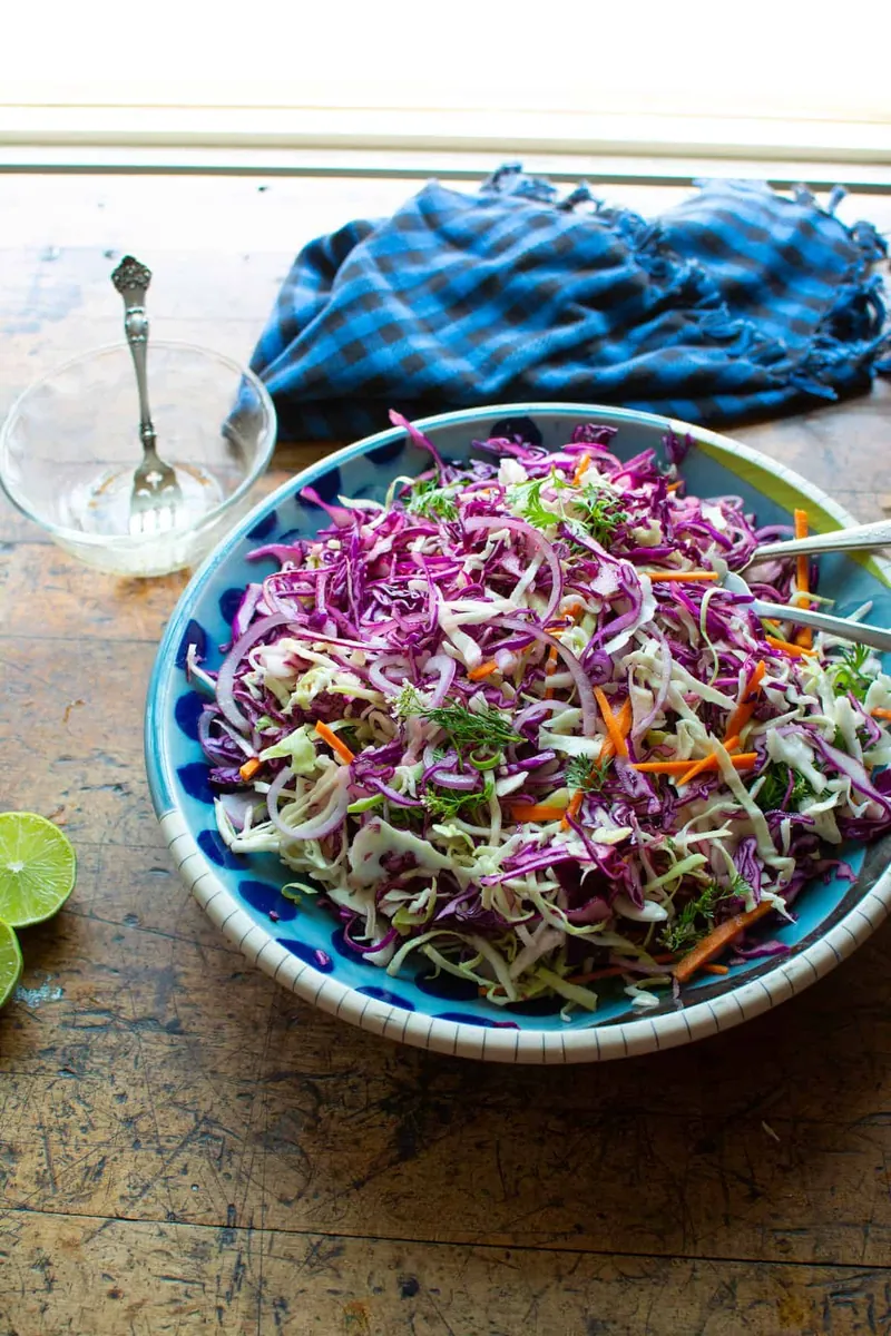 Cilantro Lime Cabbage Slaw