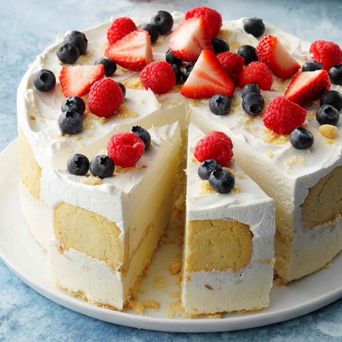 Coconut Lemon Ice Cream Cake