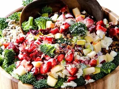 Broccoli Salad with berries