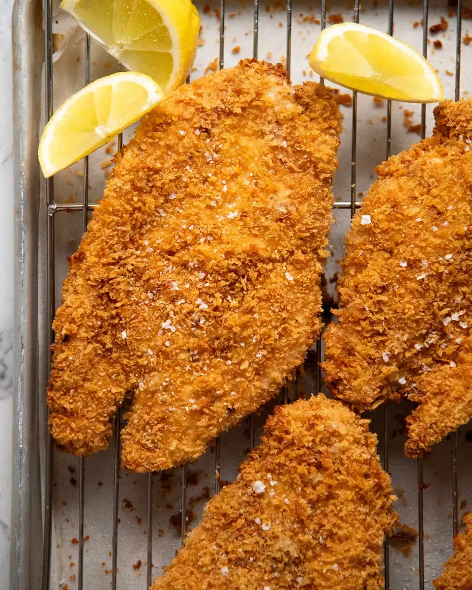 Baked Chicken Schnitzel