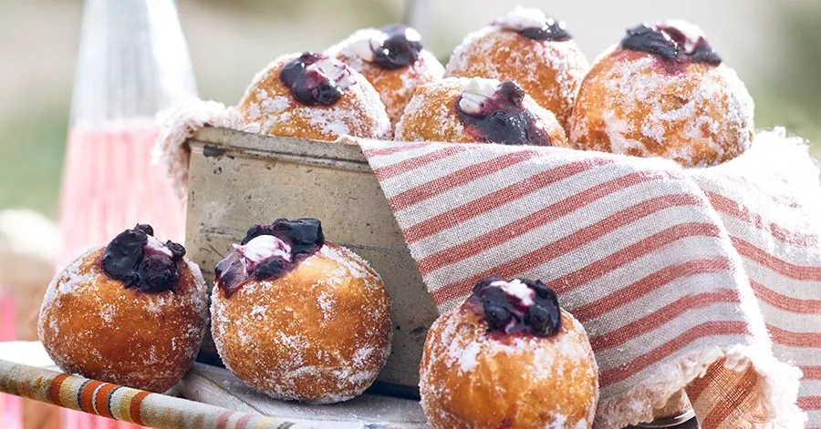 Blueberry Cheesecake Doughnuts