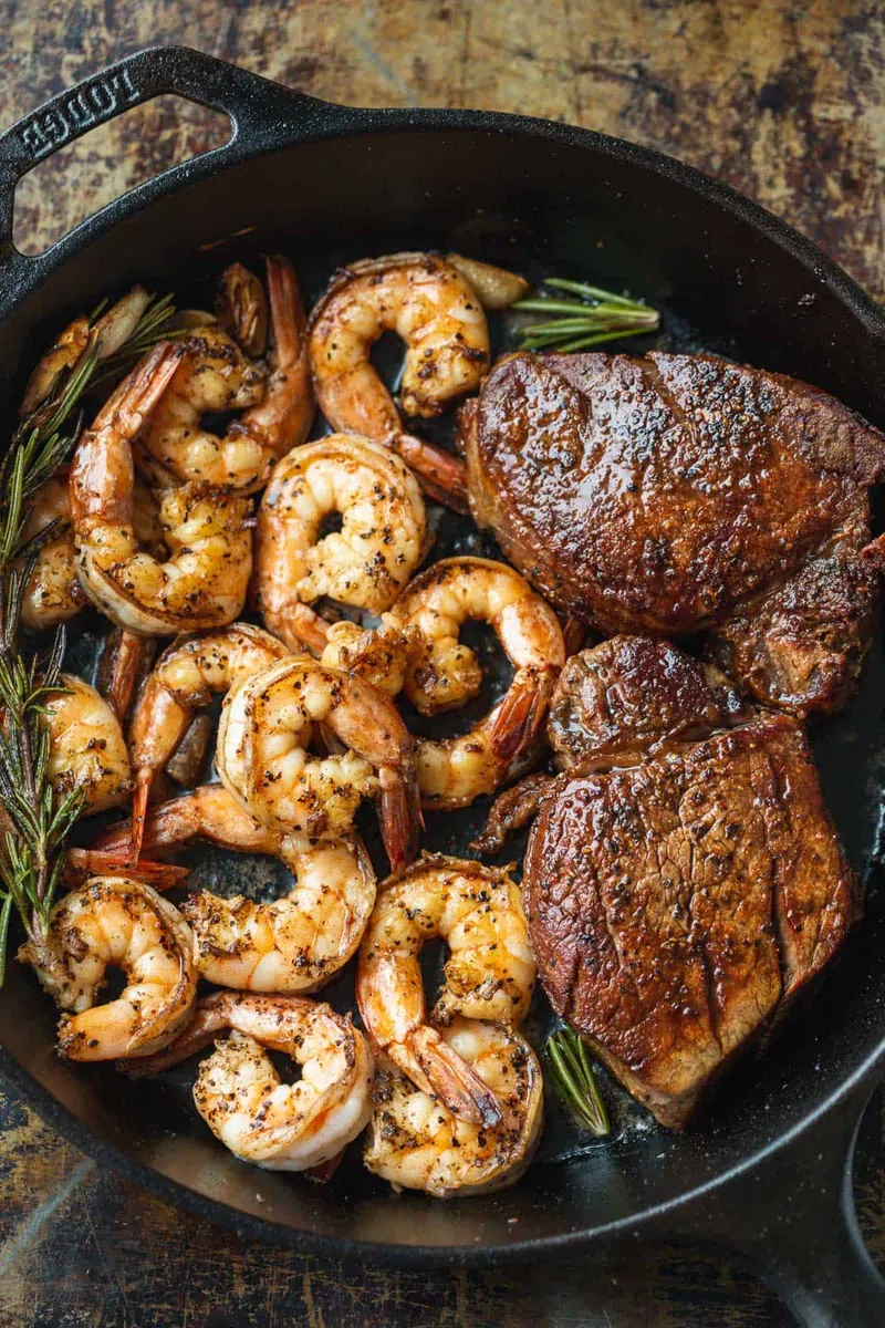Skillet Surf and Turf