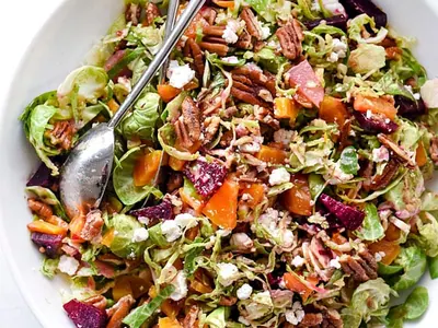 Shaved Brussels Sprouts Salad