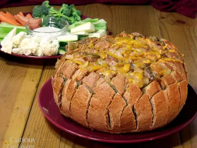 Beer Cheddar Pull-Apart Bread